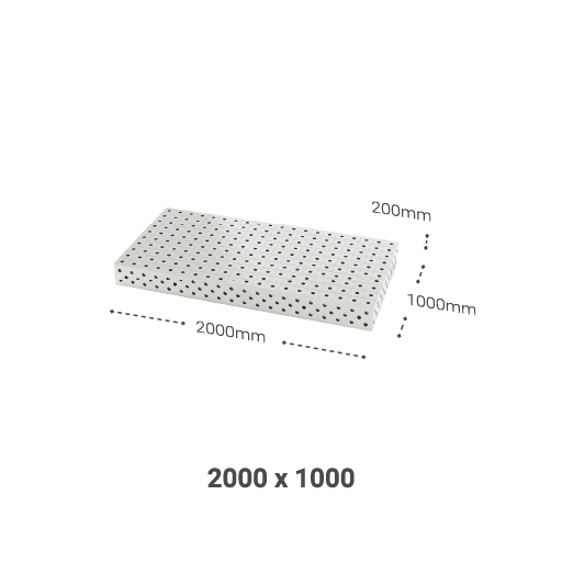 1000 x 2000mm Welding Table Size