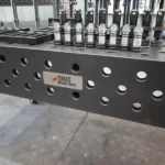 Close up shot of Nitrided Cast Iron with locking pins