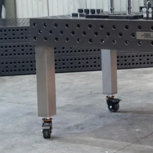 Tenaxis table using stainless steel leg with caster wheel