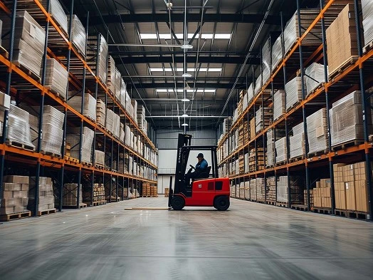 High-capacity warehouse stocked with modular welding tables and fixturing kits ready for fast shipping across Canada.