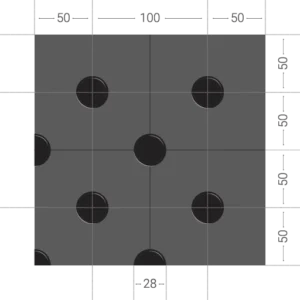 Tenaxis diagonal welding hole pattern