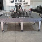 Tenaxis welding table and fixture tool kit for professional metal fabrication and assembly.